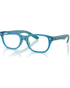 Ray-Ban 46Mm Square Optical Glasses - Blue
