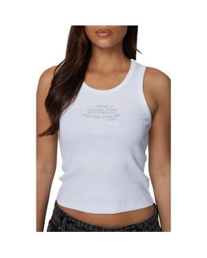 Good For Nothing Ribbed Icarus Vest - White