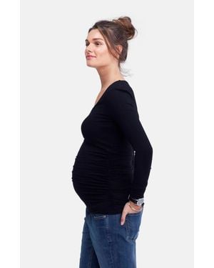 Isabella Oliver The Scoop Maternity Top - Blue