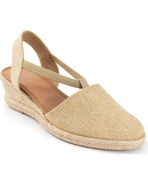 Menina Step Barbate Low Espadrille Sandal - Metallic