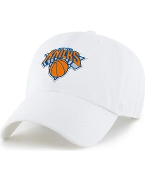 '47 New York Knicks Clean Up Adjustable Hat - White