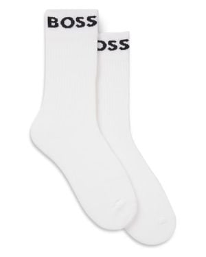 BOSS 2-Pack Sport Crew Socks - White