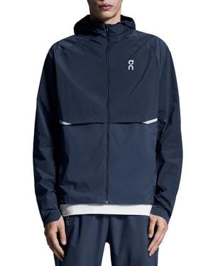 On Shoes Core Hooded Packable Running Jacket - Blue