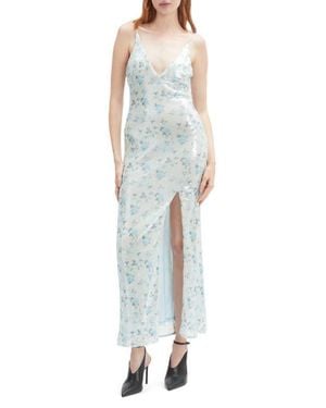 Bardot Lois Sequin Column Dress - Blue