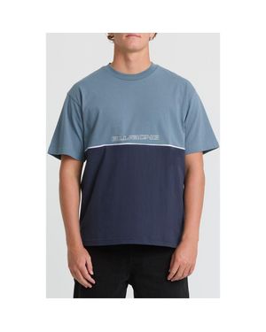 Billabong Spec 37 Legacy Colorblock Cotton T-Shirt - Blue