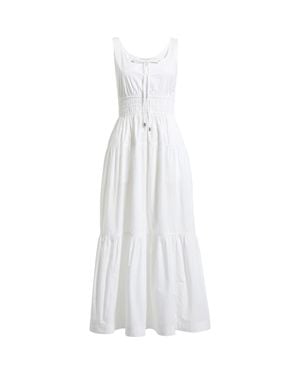 Chelsea28 Cotton Poplin Tiered Maxi Sundress - White