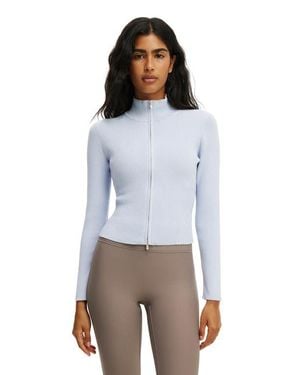 Cotton On Active Contour Knit Zip Through - White