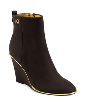 Donna Karan Donna Wedge Bootie - Black
