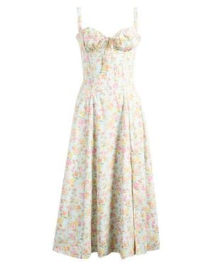 House Of Cb Carmen Bustier Sundress - Natural