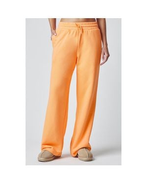 Florence By Mills Cozy Crush Wide Leg Sweatpants - Orange