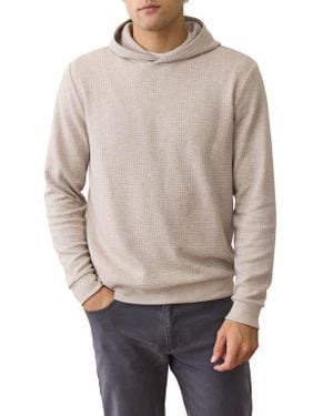 Marine Layer Waffle Knit Hoodie - Gray