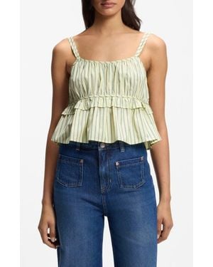 BOSS Crop Ruffle Cami - Blue