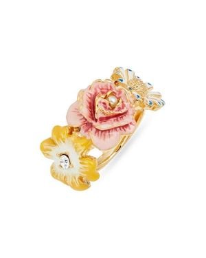 Kenneth Jay Lane Flower Ring - Metallic