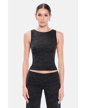 OW Collection Nita Knit Tank Top - Blue