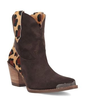 Dingo Texas Charm Genuine Calf Hair Bootie - Brown