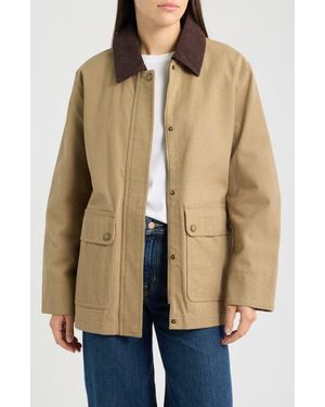 Pendleton Cascades Canvas Barn Coat - Natural