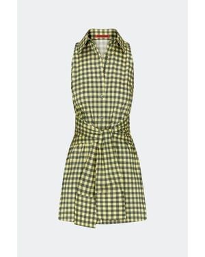 Simon Miller Inna Sleeveless Poplin Top - Green
