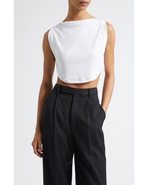 A.L.C. Mae Crop Tank - White