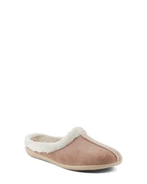 Flexus by Spring Step Aushana Faux Fur Mule Slipper - Natural