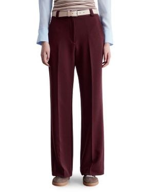 & Other Stories Press Crease Wide Leg Pants - Red