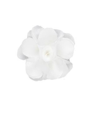 Brooklyn Brigade Flower Lapel Pin - White