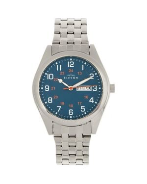 Elevon Watches Gann Bracelet Watch W/Day/Date - Metallic