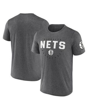 LOGO ATHLETIC Brooklyn Nets Block Practice Performance T-Shirt - Gray