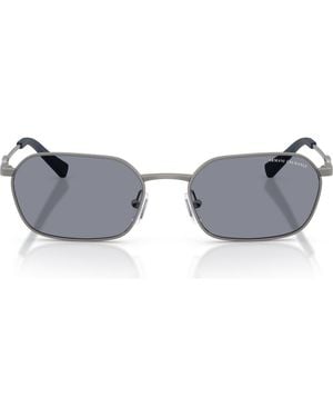 ARMANI EXCHANGE 54Mm Irregular Sunglasses - Gray