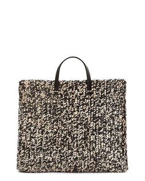 Clare V. Simple Woven Tote - Black