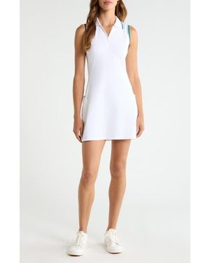 G/FORE Knockout A-Line Polo Dress - White