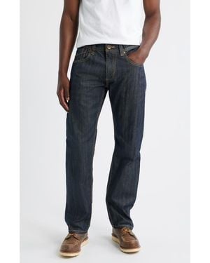 Level 7 Relaxed Straight Leg Jeans - Gray