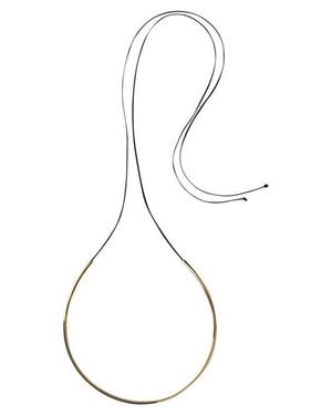 Annika Inez Tube Collar Necklace - White