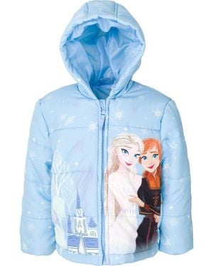 Disney Frozen Hooded Puffer Jacket - Blue