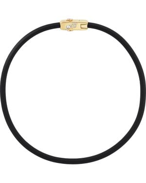 UNIFORM OBJECT Carbon Torque Diamond Necklace - Black