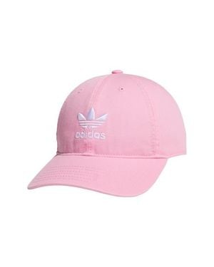 adidas Originals Relaxed Cotton Baseball Cap - Pink