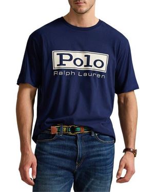 Polo Ralph Lauren Big & Tall Jersey Graphic T-Shirt - Blue