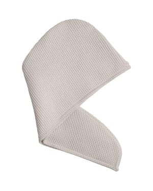 Cozy Earth Waffle Terry Hair Towel - White