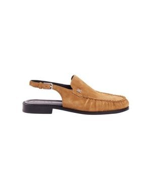 Sandro Suede Loafers - Natural