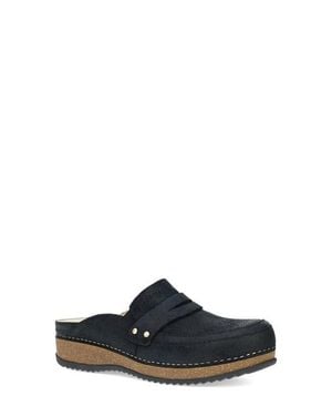 Dansko Maggy Penny Loafer Platform Clog - Black