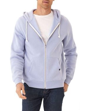 Threads For Thought Trim Fit Heathered Fleece Zip Hoodie - Blue
