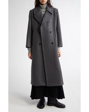 Johnstons of Elgin Ribbed Cashmere A-Line Sweater Skirt - Black