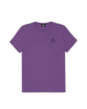 Alix Smile Face Tee - Purple