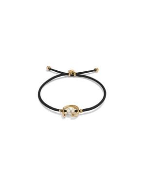 Uno De 50 Cord Pearl Bracelet - Blue