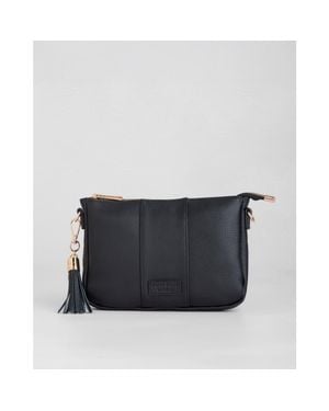 Pom Pom London City Slim Crossbody Bag - Black