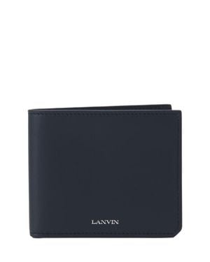 Lanvin Compagnon Leather Wallet - Blue