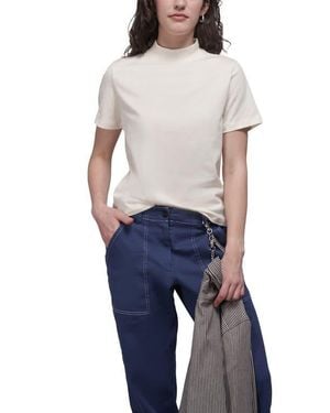 WILDFANG The Everyday Mock Neck Tee - Blue