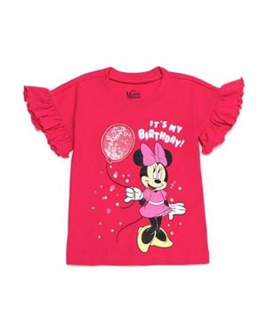 Disney Minnie Mouse Birthday Graphic T-Shirt - Pink