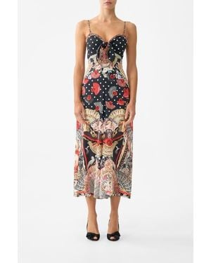 CAMILLA Tie Front Jumpsuit - Multicolor