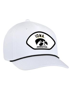 Ahead Iowa Hawkeyes Alto Rope Adjustable Hat - White
