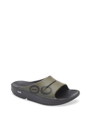 OOFOS Ooahh Sport Slide Sandal - Gray